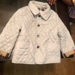 18 month kid powder/light blue Burberry Coat